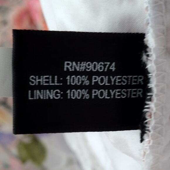 Boston Proper NEW Garden Floral Lace Fitted Bodice Puff Slv V-Neck Blouse Medium - Picture 13 of 15